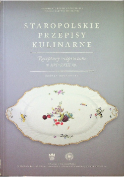 taropolskie przepisy kulinarne Receptury rozproszone z XVI XVIII w