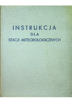 Instrukcja dla stacji meteorologicznych