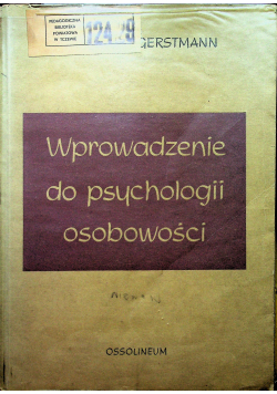 Wprowadzenie do psychologii osobowości