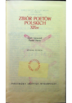 Zbiór poetów Polskich XIX w księga 6