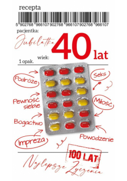 Karnet Urodziny 40 Gift-33