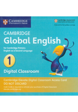 Cambridge Global English Stage 1 Cambridge Elevate Digital Classroom Access Card (1 Year)