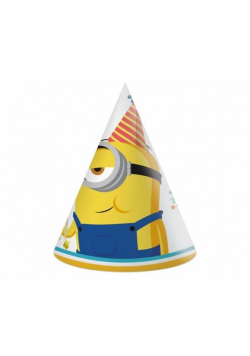 Czapeczki papierowe Minions 2 The Rise of Gru 6szt