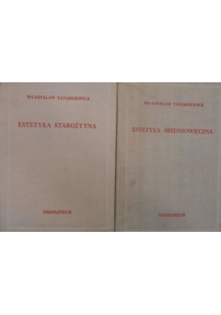 Estetyka starożytna Estetyka średniowiecza tom I i II