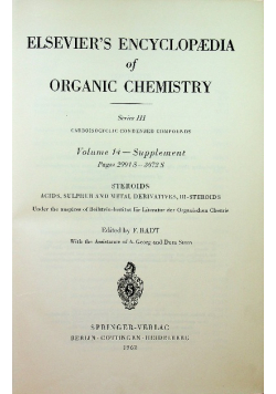Elsevier encyclopedia of organic chemistry