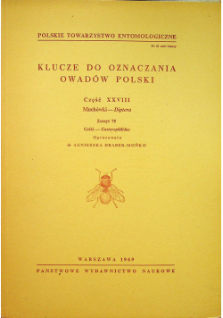 Klucze do oznaczania owadów Polski część XXVIII zeszyt 75