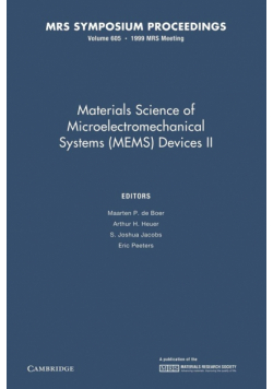 Materials Science of Microelectromechanical Systems (Mems) Devices II