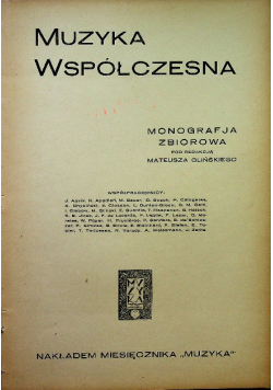 Muzyka współczesna 1926r