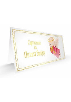 Zaproszenie - Chrzest dziewczynka
