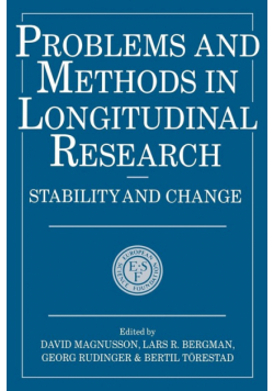 Problems and Methods in Longitudinal Research