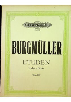 Etuden op 109 von Burgmuller