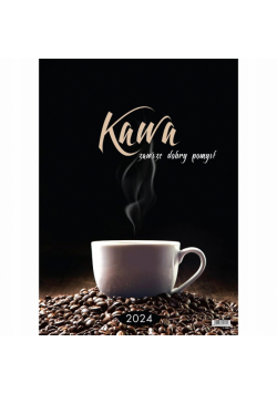 Kalendarz wieloplanszowy 2024 duży ścienny Kawa