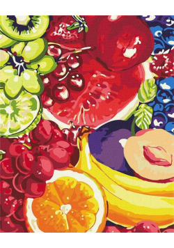 Malowanie po numerach - Soczyste owoce 40x50