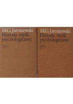 Historia myśli psychologicznej tom 1 i 2