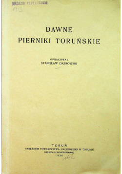 Dawne pierniki Toruńskie 1926 r