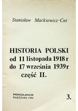Historia Polski od 11 listopada 1918 do 17 września 1939 Część II II obieg
