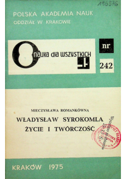 Władysław Syrokomla życie i twórczość