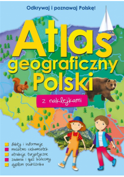 Atlas geograficzny Polski z naklejkami
