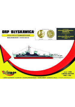 Okręt ORP Błyskawica z Kolekcjonerskim Dukatem