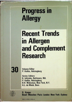 Recent trends in allergen and complement research