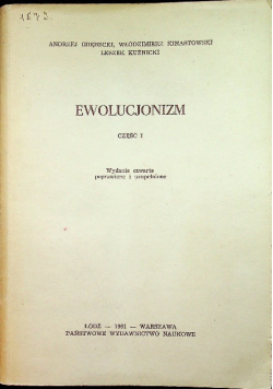 Ewolucjonizm część I