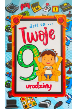 Karnet Urodziny 9 chłopiec 2K - 083