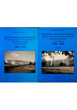 Historia kierunku Inżynierii środowiska Część I i II