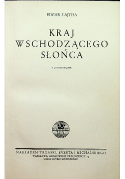 Kraj wschodzącego słońca 1938 r.