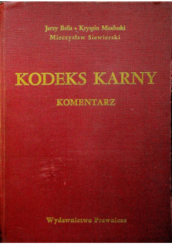 Kodeks karny komentarz