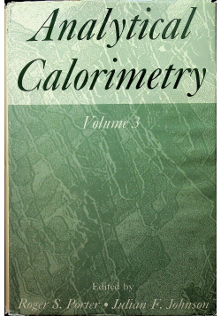 Analytical Calorimetry tom 3