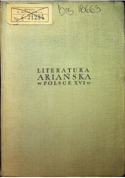 Literatura ariańska w Polsce XVI w