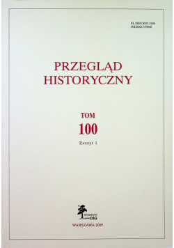Przegląd historyczny Tom 100 zeszyt 1