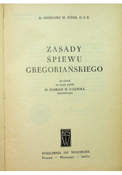 Zasady śpiewu gregoriańskiego