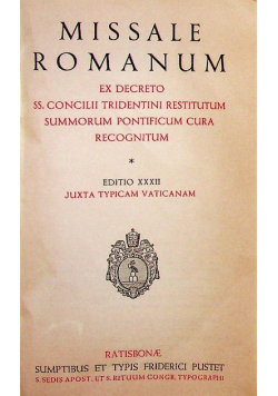 Missale Romanum Edditio XXXII