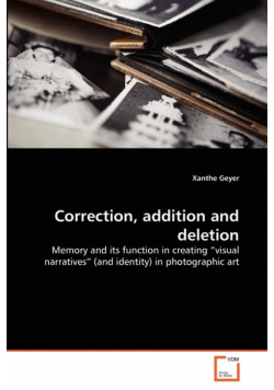 Correction, addition and deletion
