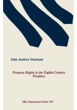 Property Rights in the Eighth-Century Prophets