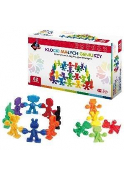 Klocki małych geniuszy - Liczmany 52 elementy