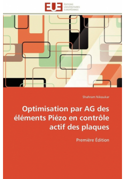 Optimisation par ag des éléments piézo en contrôle actif des plaques