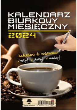 Kalendarz 2024 A5 biurkowy pionowy miesięczny