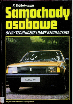 Samochody osobowe opisy techniczne i dane regulacyjne