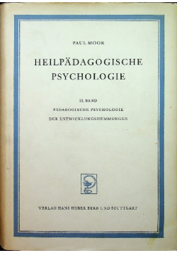 Heilpadagogische Psychologie Band II