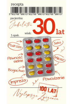 Karnet Urodziny 30 Gift-31