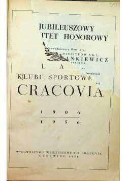 50 lat Klubu sportowego Cracovia 1906 1956
