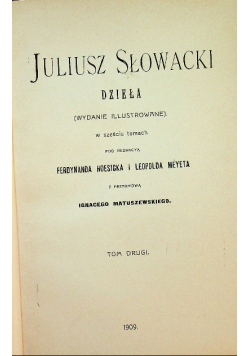Słowacki Dzieła tom II 1909 r.