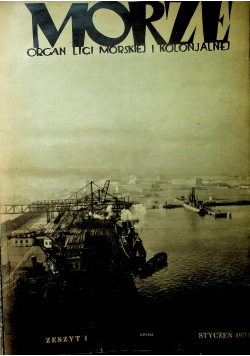 Morze organ ligi morskiej i kolonjalnej 12 zeszytów 1934 r