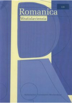 Romanica Wratislaviensia Histoire et litterature