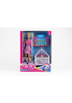 Lalka Anlily z bobasem 30cm