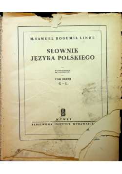Słownik języka polskiego Tom II