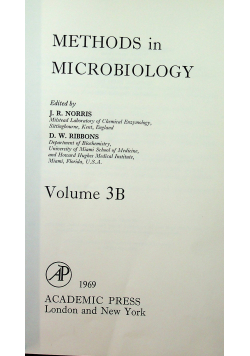 Methods in Microbiology 3