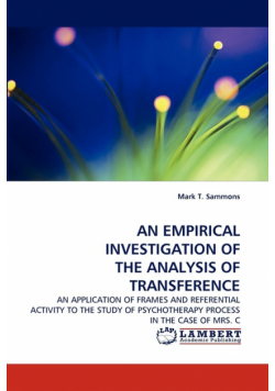 An Empirical Investigation Of The Analysis Of Transference